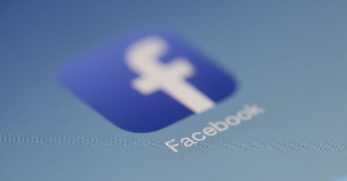 Close-up view of the Facebook app logo on a digital screen with blurred background.